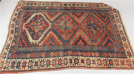 A Khurdish rug, North West Persia, circa 1900 6ft 5in. x 4ft 8in.